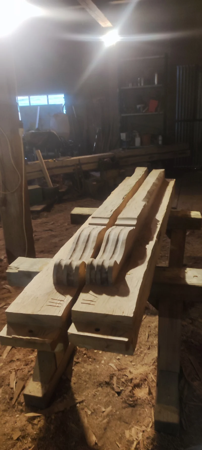 Avec Des Scies Charpente Neudorf Realisation 51